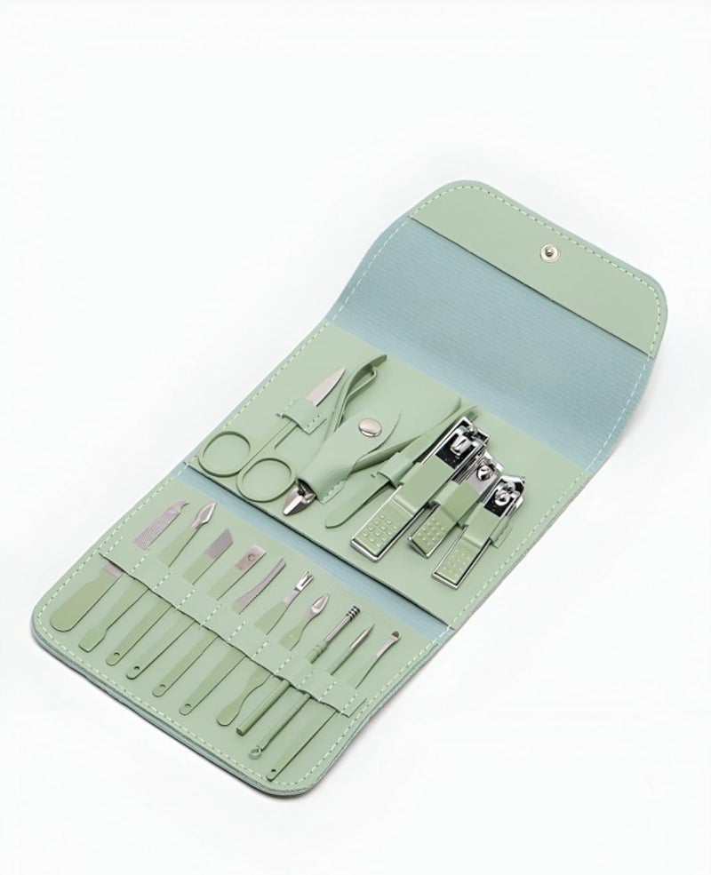 أداة دفع الجلد الميت - أداة احترافية من الفولاذ المقاوم للصدأ لإزالة ودفع الجلد الميت حول الأظافر، مناسبة للعناية بالأظافر (المانيكير والباديكير)، بتصميم مزدوج الأطراف لسهولة ودقة العناية بالأظافر.