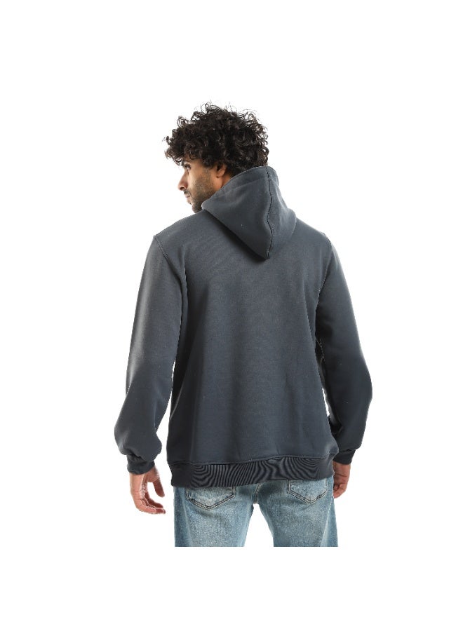 سيزار هودي رجالي اوفر سايز مزود بغطاء للرأس وجيوب من الأمام - Image 2