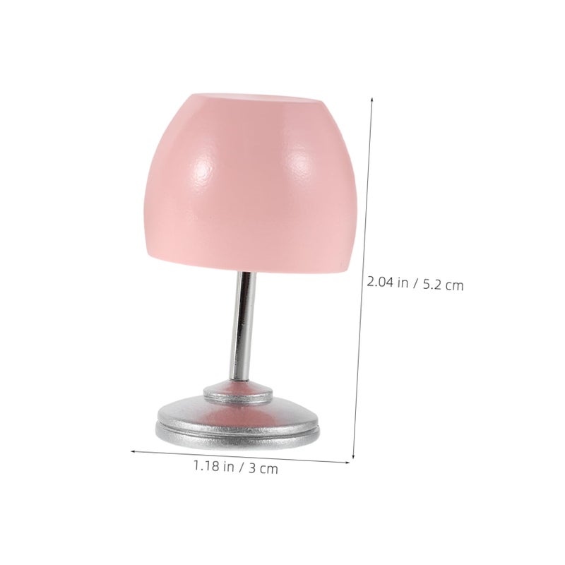 Miniature Dollhouse Table Lamp Realistic Lighting For Craft Projects Compact Design - Image 3