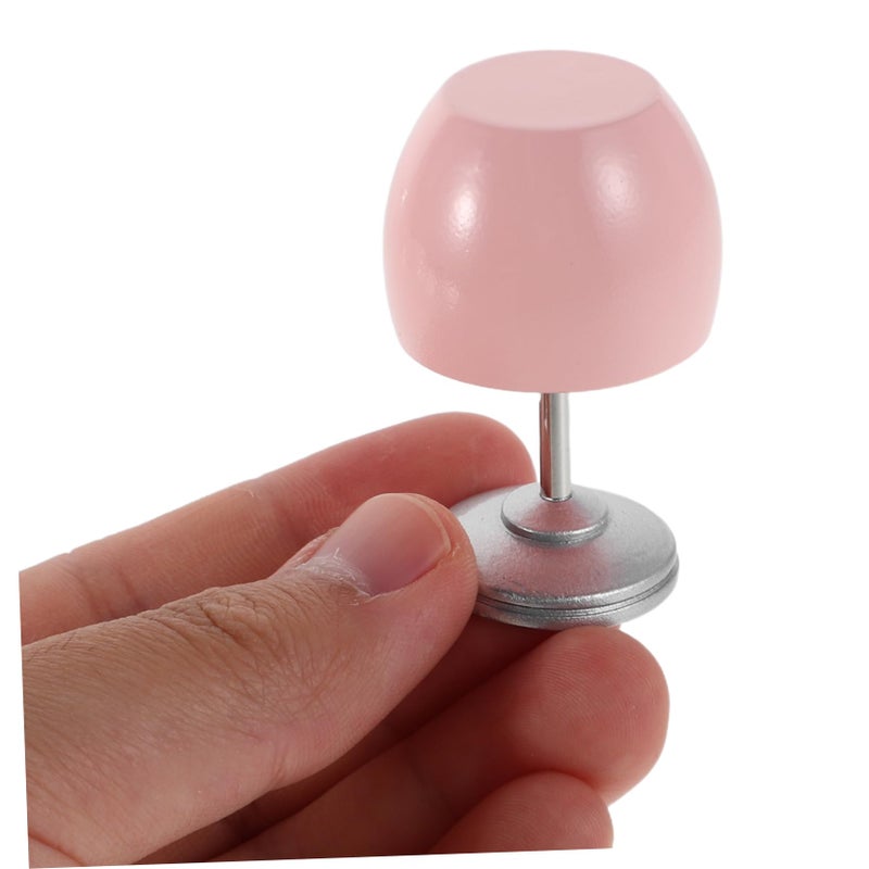 Miniature Dollhouse Table Lamp Realistic Lighting For Craft Projects Compact Design - Image 5