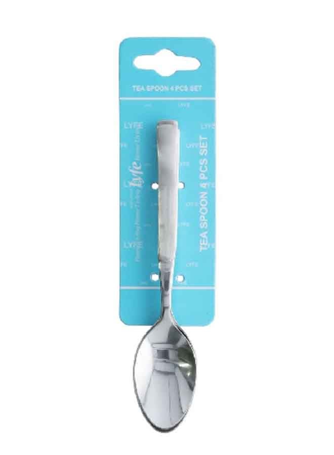 Lyfe 4-Piece Tea Spoon Silver 2 X 19.4 X 4.4 Cm Jcj 112 10 - Image 1