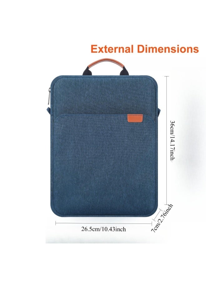12.9-13.3 Inch Tablet Sleeve Bag Compatible with iPad Air 13 inch(M3/M2) 2025/2024 iPad Pro 13 inch 2024, S10+ 12.4 inch 2024/iPad Pro 12.9 M2 2022/2021/2020 Surface Laptop Go 12.4" Galaxy Tab S7+S8+/S9+/S9FE+ 12.4" 2022/2023 Handle Carrying Case with Shoulder Strap - Image 2