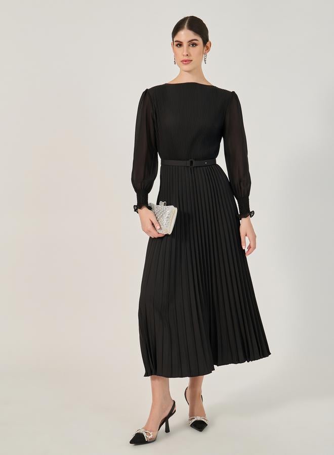 Styli Pleated Chiffon Dress  - Image 1