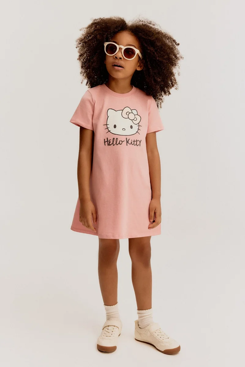 اتش اند ام Printed cotton dress