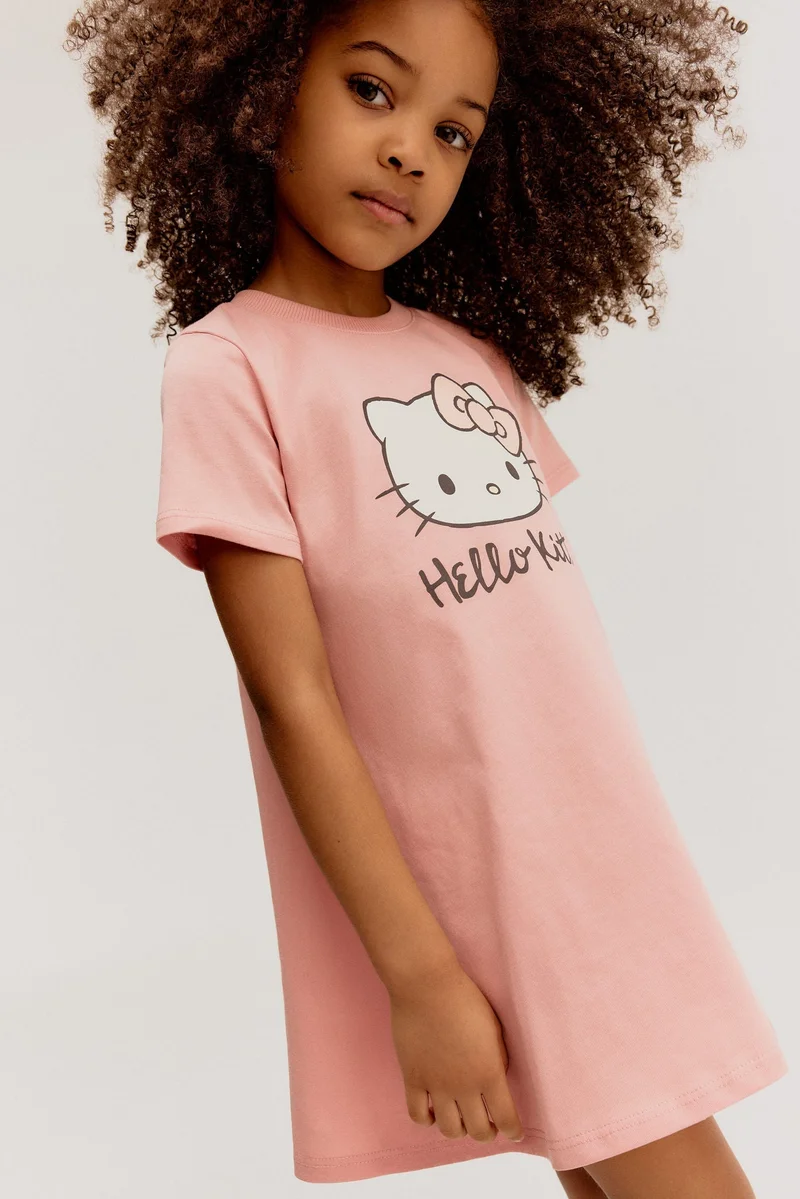 اتش اند ام Printed cotton dress