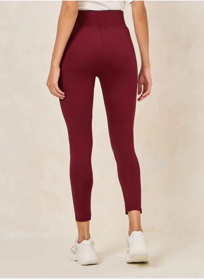 ستايلي Basic Wide Waistband Leggings