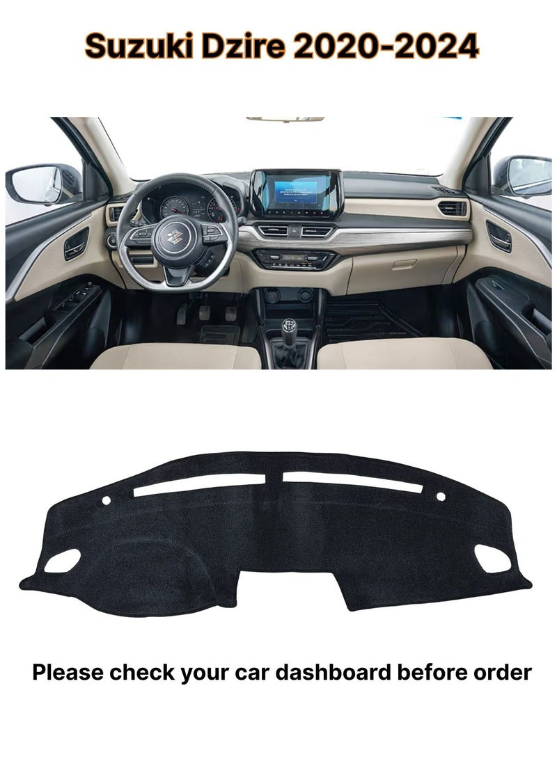 Generic Car Dashboard Cover For Suzuki Dzire 2020-2024 - Image 1