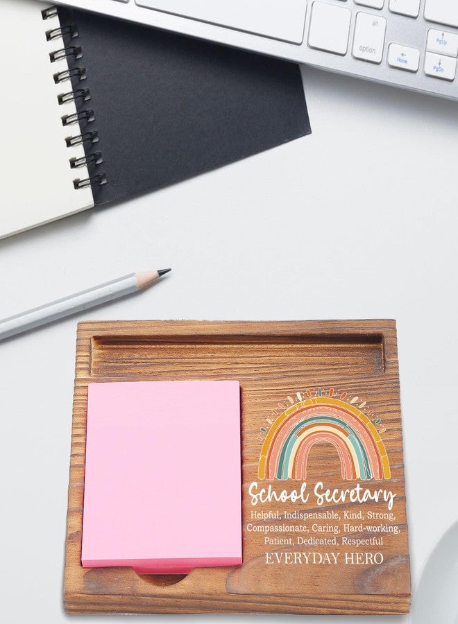 EFFJNSG School Secretary Appreciation Gifts Desk Self-Stick Note Pad Holders, Thank You Gifts for School Secretary Assistant Principal Staff Worker Admin EDP04 - Image 2