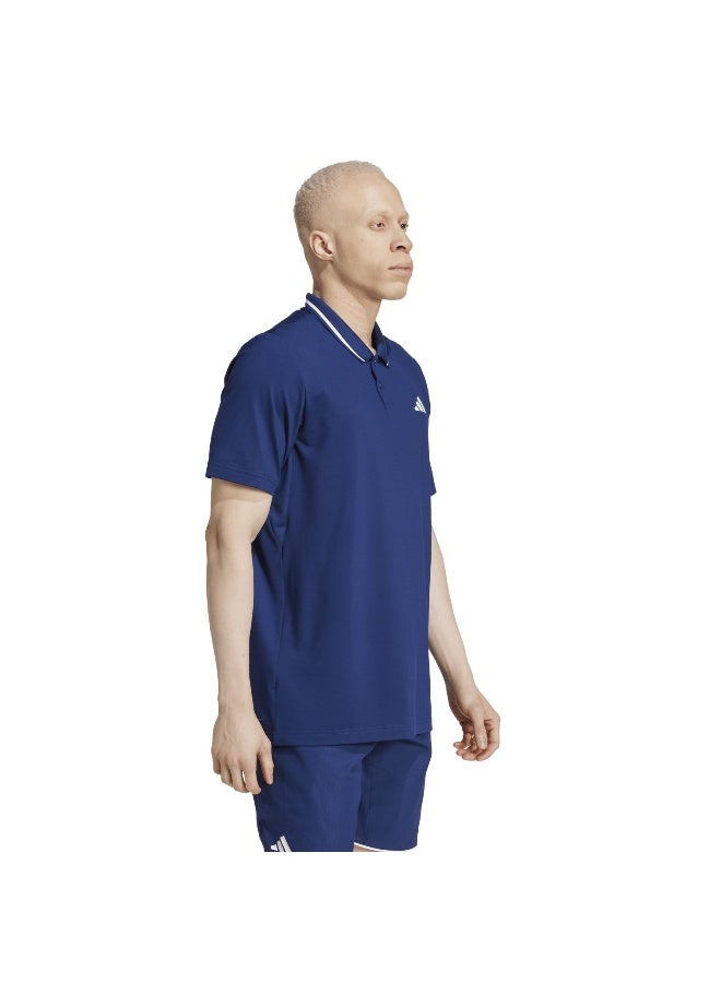 Adidas Club Pique Polo Blue Tennis Polo Shirts For Men XS  - Image 3
