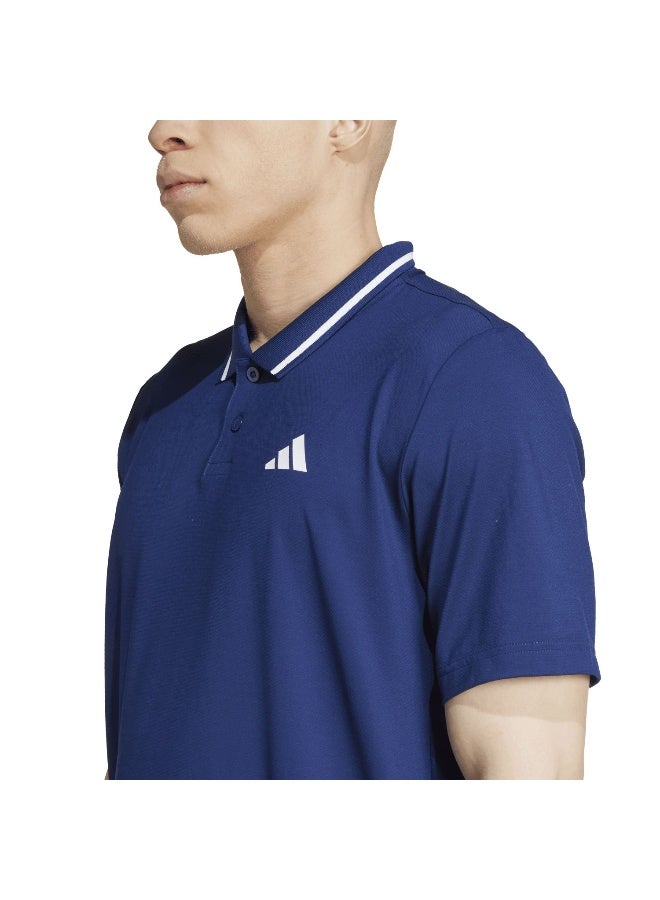 Adidas Club Pique Polo Blue Tennis Polo Shirts For Men XS  - Image 4