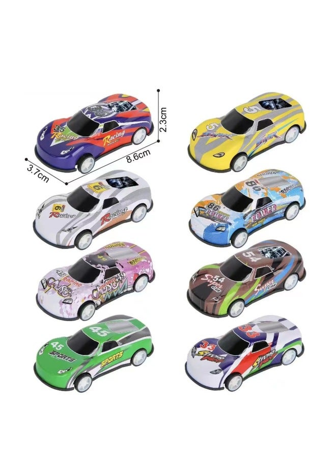Mini Alloy Iron Car Back Car Children's Toy Car Model Toy Car Set-Color:8.6 Short Window Sports Car Series (8 Patterns) Random Hair 1  - Image 1