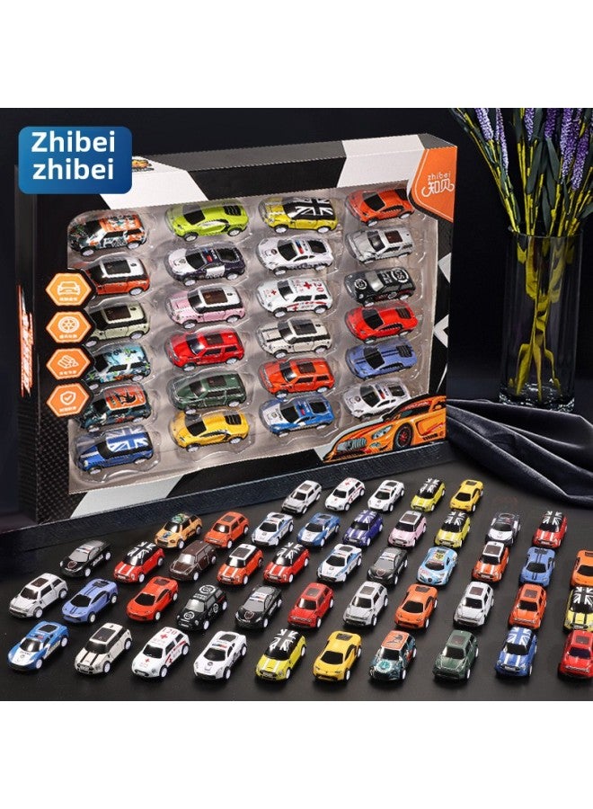 Mini Alloy Iron Car Back Car Children's Toy Car Model Toy Car Set-Color:8.6 Short Window Sports Car Series (8 Patterns) Random Hair 1  - Image 2