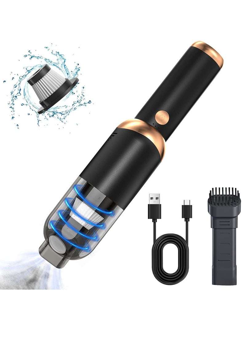 Arabest Car Vacuum Cleaner, Portable Cordless Vacuum Cleaner, 13000PA High Power, Washable Filter, USB-C Rechargeable Detachable Handheld Vacuum Cleaner with Lighting Function, Suitable for Car/Home/Office, etc.  - Image 1
