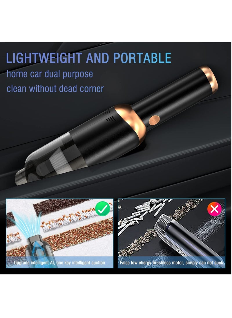 Arabest Car Vacuum Cleaner, Portable Cordless Vacuum Cleaner, 13000PA High Power, Washable Filter, USB-C Rechargeable Detachable Handheld Vacuum Cleaner with Lighting Function, Suitable for Car/Home/Office, etc.  - Image 5