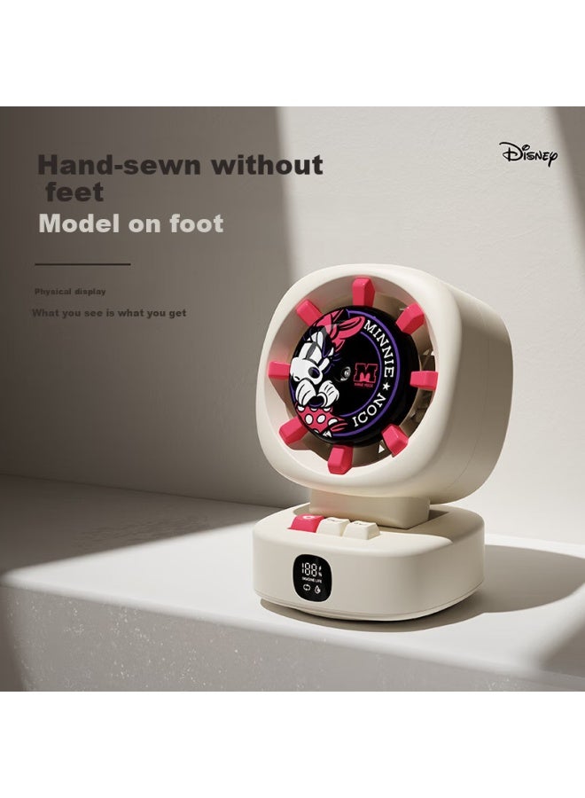 Bigearfox Disney Water-cooled Fan, Mist Humidification, Small Cooling Air Conditioner, Desktop Office Home Use, Usb Rechargeable, Ultra-quiet, Student Dormitory Cooling Device, Minnie - Image 2