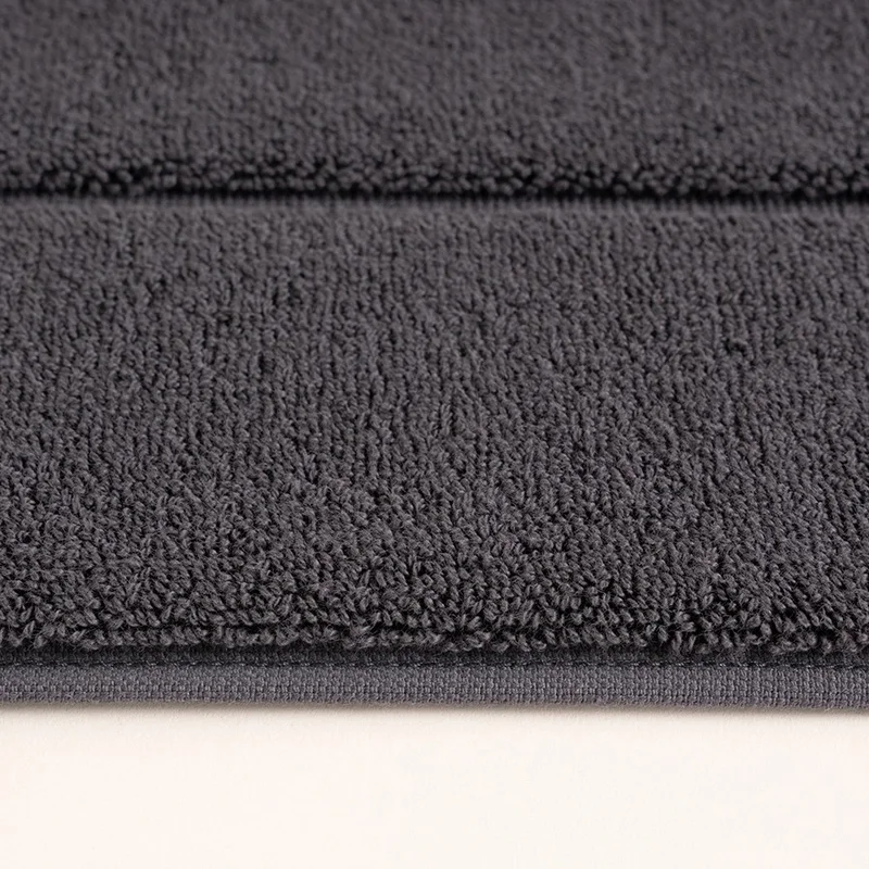 Penelope 100% Cotton Bath Mat 60x110 cm Anthracite - Noa Series