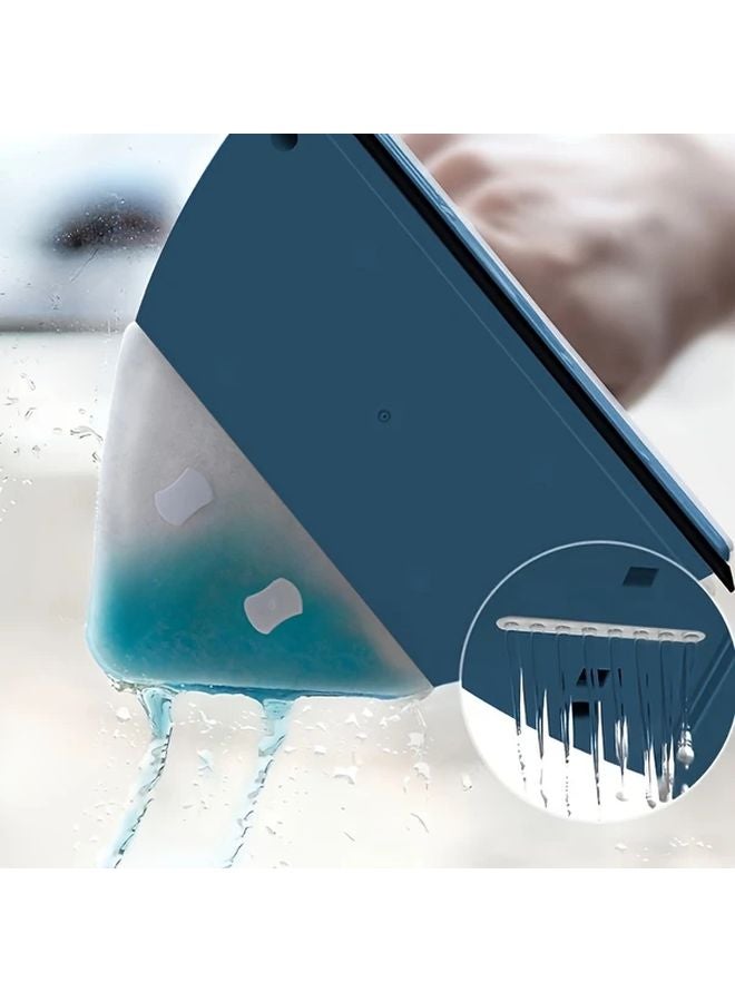 منظف النوافذ المغناطيسي المزدوج الجوانب أزرق من البلاستيك ABS للزجاج أحادي الطبقة بسمك 3-8 مم - Image 2