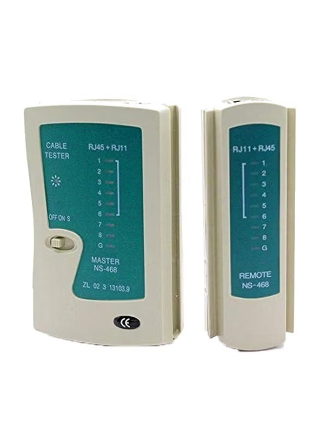 Reacon RJ45/RJ11/RJ12 LAN Crossover Network And Telephone Cable Tester Green/WhiteC - Image 1