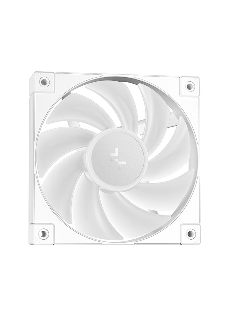 DEEPCOOL Mystique 240 ARGB Liquid CPU Cooler, 2.83" TFT LCD Display, 240mm Radiator, 120mm Fan Size, 2400 RPM Fan Speed, 72.04 CFM Airflow, Hydro Bearing Type, R-LX240-WHDSNMCP-G-1  - Image 3