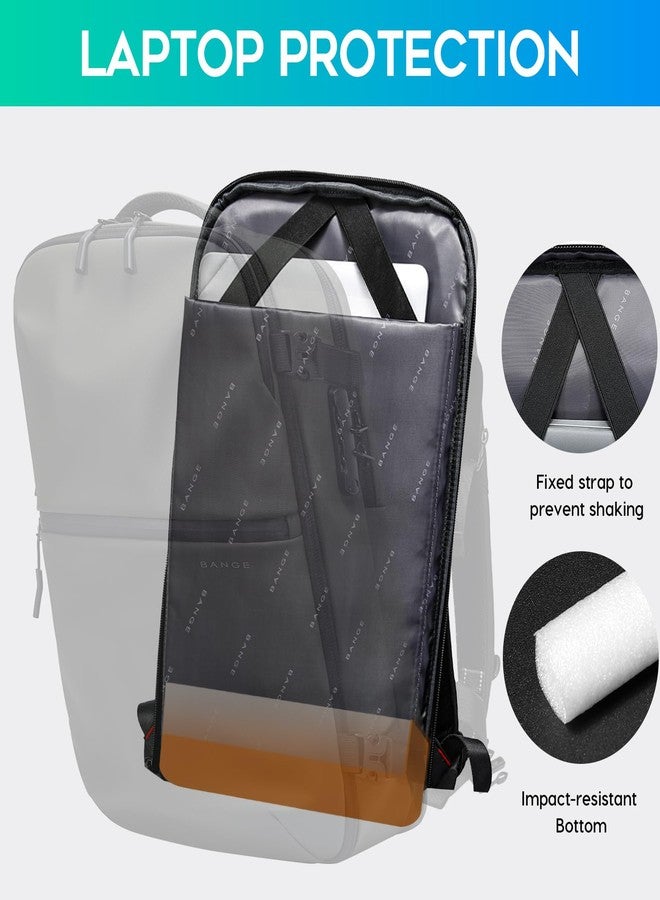 BANGE Sleek Fashion Backpack Combines Anti-Theft Security with Lightweight Comfort for Trendy Travelers, Military Green, Medium, Casual - Image 5