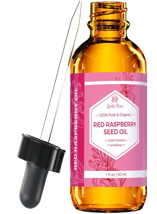 Leven Rose Red Raspberry Seed Oil Organic 1 oz - Natural with Antioxidants, Vitamin E, and Vitamin A - Anti Aging Raspberry Oil for Skin - Image 1