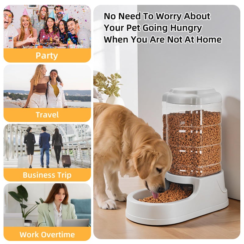 Kenond 9.5L Gravity Large Dog Feeder, Automatic Dog Food Dispenser, Suitable for Indoor/Outdoor - Image 5