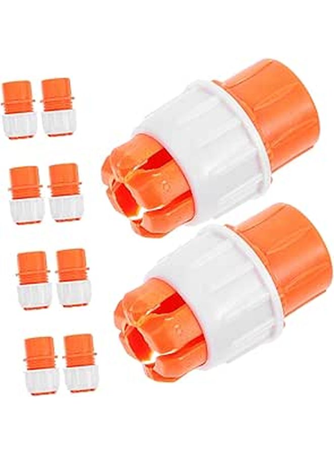 10 Pack Plastic Water Hose Quick Connectors for Garden Faucet Extension and Home Irrigation - Image 1