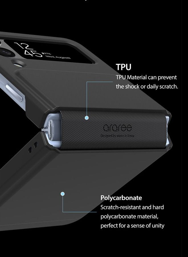 araree جراب AERO FLEX Hinge Protection Rugged لهاتف Samsung Galaxy Z Flip4 - أزرق مائي - Image 3