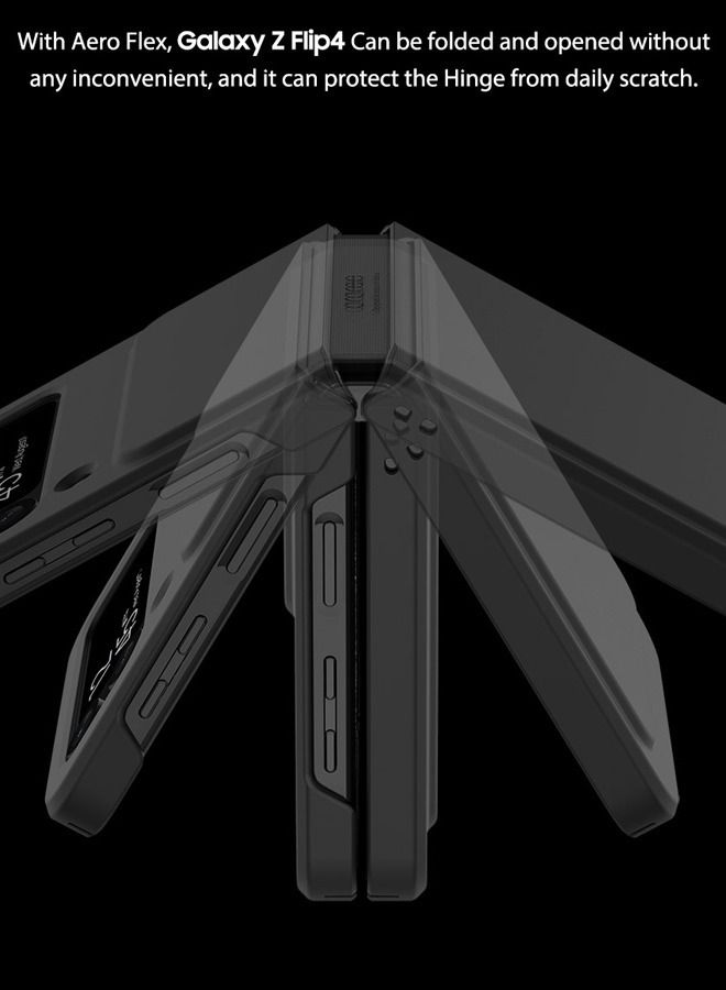araree جراب AERO FLEX Hinge Protection Rugged لهاتف Samsung Galaxy Z Flip4 - أزرق مائي - Image 4