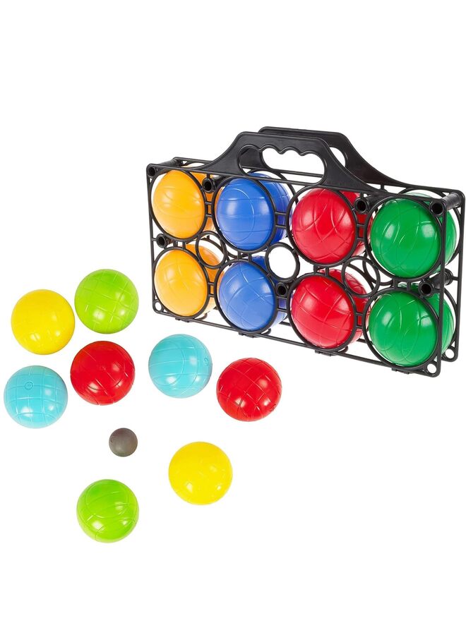 LAMAY Bocce Ball Set, 8 PCS Boules Carry Case Garden Games for Beginners Camping and Holiday Outdoor Family Entertainment Perfect for Adults Sports - Image 1