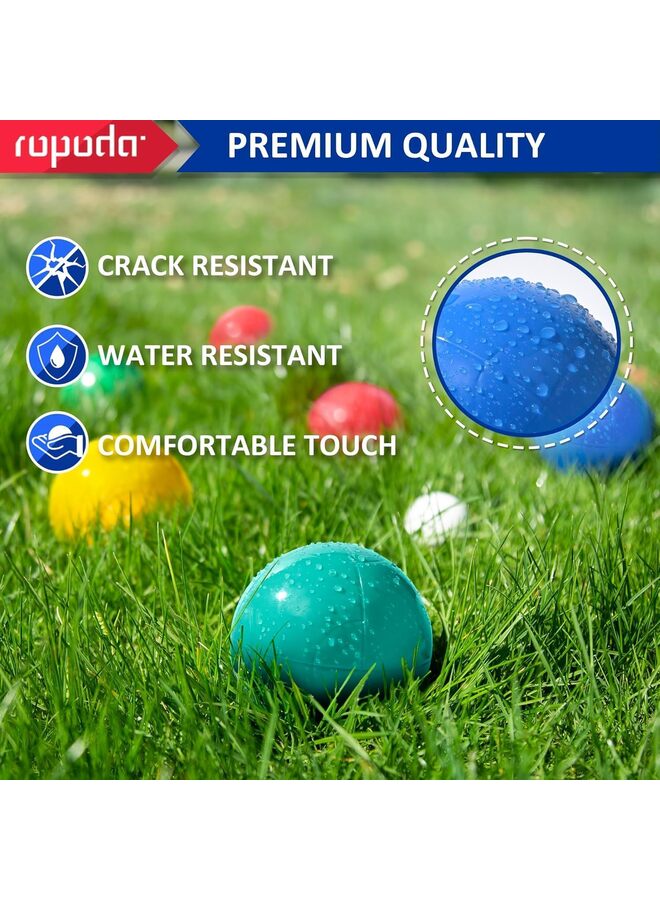 LAMAY Bocce Ball Set, 8 PCS Boules Carry Case Garden Games for Beginners Camping and Holiday Outdoor Family Entertainment Perfect for Adults Sports - Image 2
