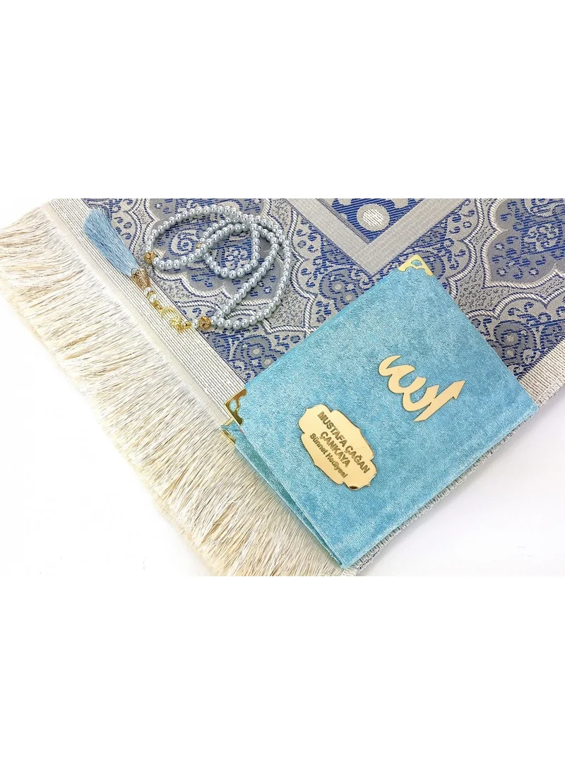 İhvan Personalized Gift Yasin Mevlüt Set Blue