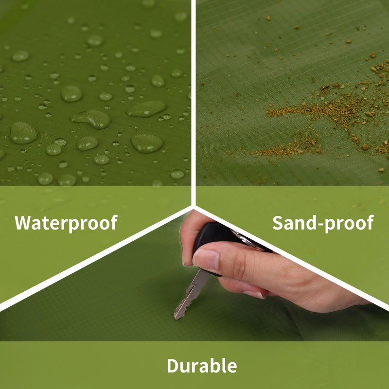 Frelaxy Pocket Picnic Blanket, Waterproof Sandproof Beach Mat, Compact Camping Tarp for Festivals, Hiking, Travel, Outdoor Recreation - Image 4