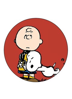 Snoopy Printed Mouse Pad  Round  Multicolour