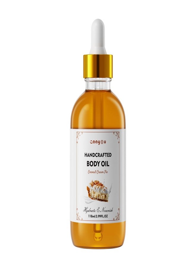 Gaayou Coconut Cream Pie Body Oil Handcrafted Body Oil Moisturizing Coconut Oil Soothing Comfort Scented Juicy Body Oils for All Skin Types - Image 1