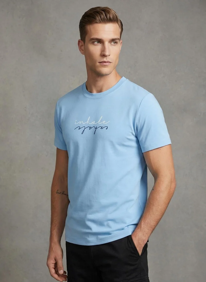 Nobero Regular Fit Printed T-shirt for Men