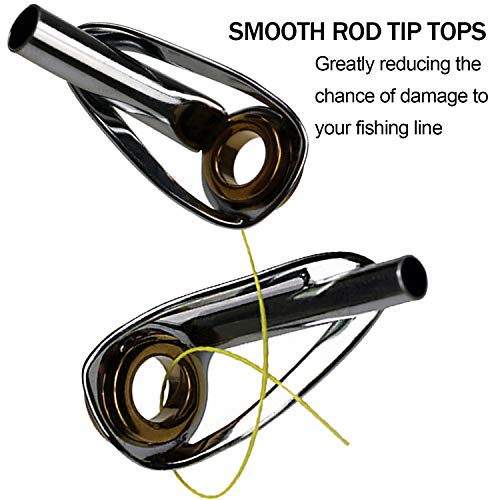THKFISH Saltwater Rod Tip Repair Kit Heavy Duty Rod Repair Kit Stainless Steel Ceramics Fishing Rod Replacement Tips 30pcs - Image 4
