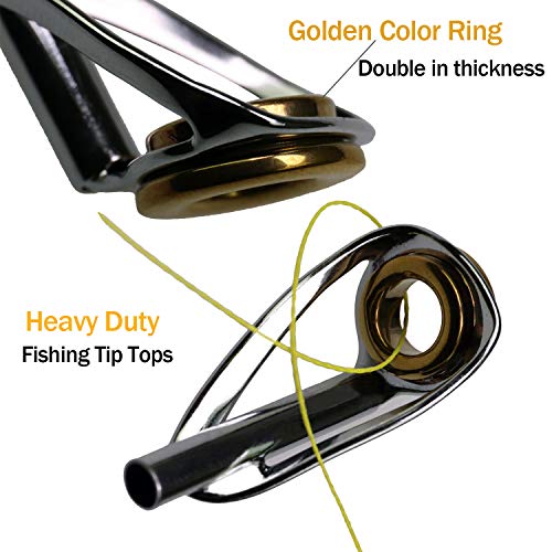 THKFISH Saltwater Rod Tip Repair Kit Heavy Duty Rod Repair Kit Stainless Steel Ceramics Fishing Rod Replacement Tips 30pcs - Image 3