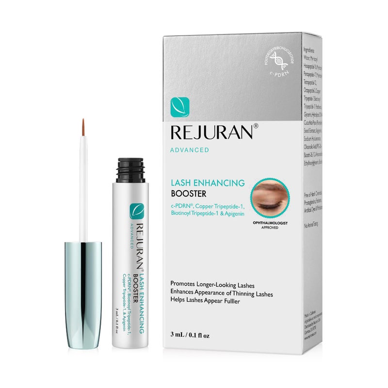 REJURAN Advanced Lash Enhancing Booster 3ml  Eyelash Growth Serum for Fuller Stronger Healthier Lashes with Biotin and cPDRN