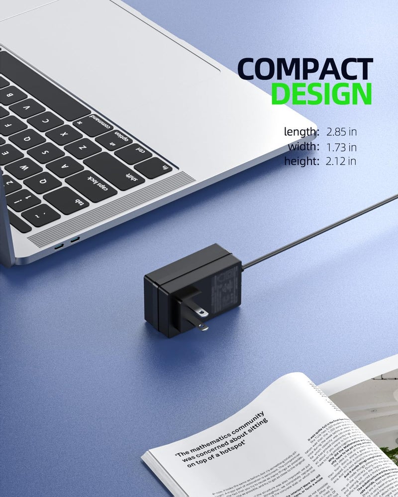 Dexpt 12V 2A Laptop Charger Compatible with Gateway GWTC116-2BK GWTC116-2BL GWTN156-11BK GWNC21524-BL GWTN141-5BK GWTN141-1BK SAW30A-120-2000U GWTC116 GWTN116 GWTN133 GWTN141 GWTN156 Model Power Cord - Image 5