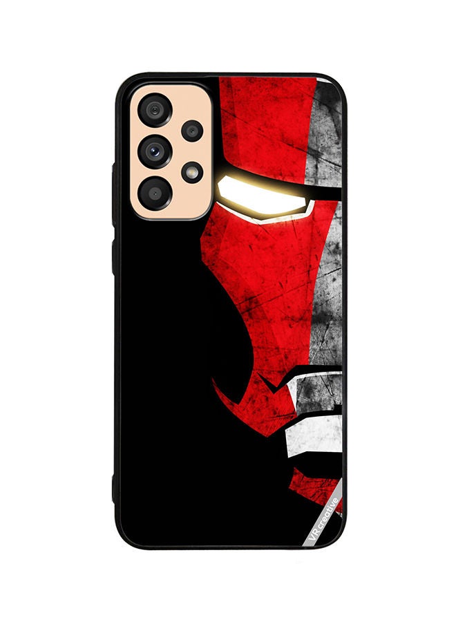 VR CREATIVE Protective Case Cover For Samsung Galaxy A33 5G Half Face Iron Man Design Multicolour - Image 1