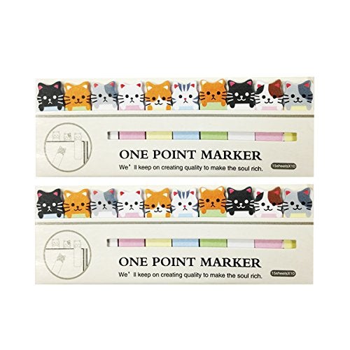 Wrapables Bookmark Flag Tab Sticky Notes, Kitties, Set of 2 - Image 3