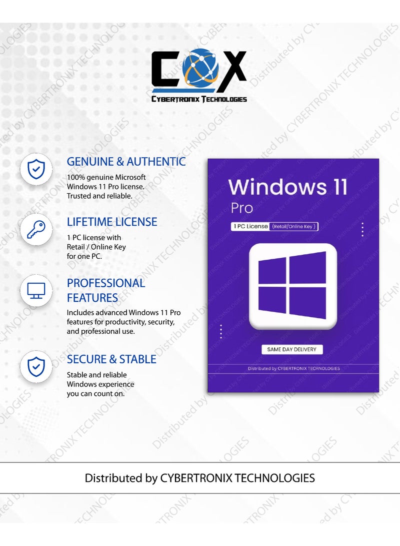Quick Heal Microsoft Windows 11 Pro| 1 PC License (Retail / Online Key) + Quick Heal Antivirus Pro for 1 Window Device 1 Year | Digital Subscription | SAME DAY DELIVERY - Image 2