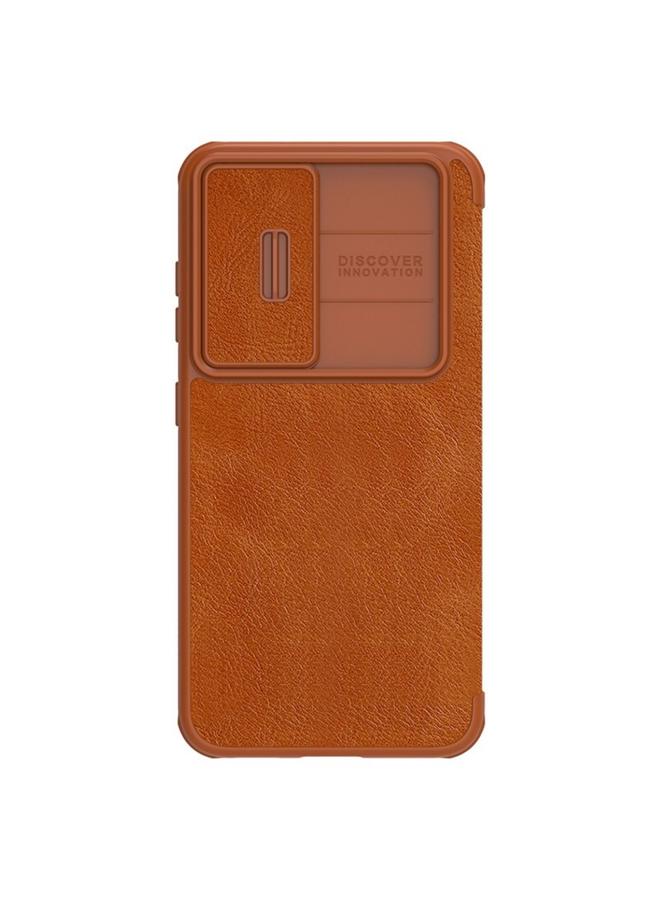 Nillkin Case For Samsung Galaxy S23+ 5G QIN Series Pro Sliding Camera Cover Design Leather Phone Case - Image 1