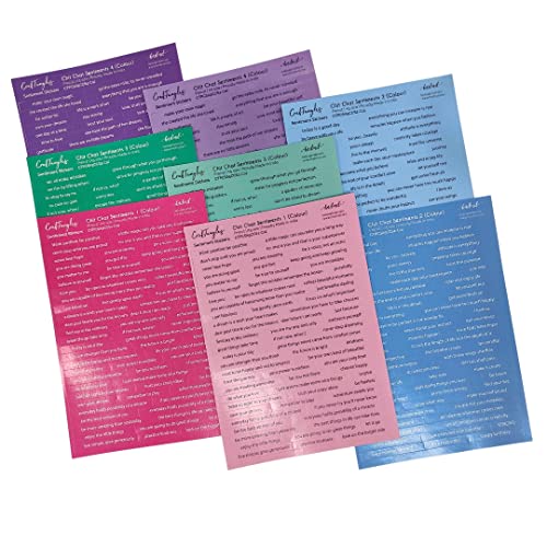 CrafTangles Precut Coloured Sentiment Stickers (544 pcs) Peel and Stick, Printed Multicolored Stickers for Scrapbooking, Notebooks, Diaries, Journals, Laptops, Mobiles - Image 3
