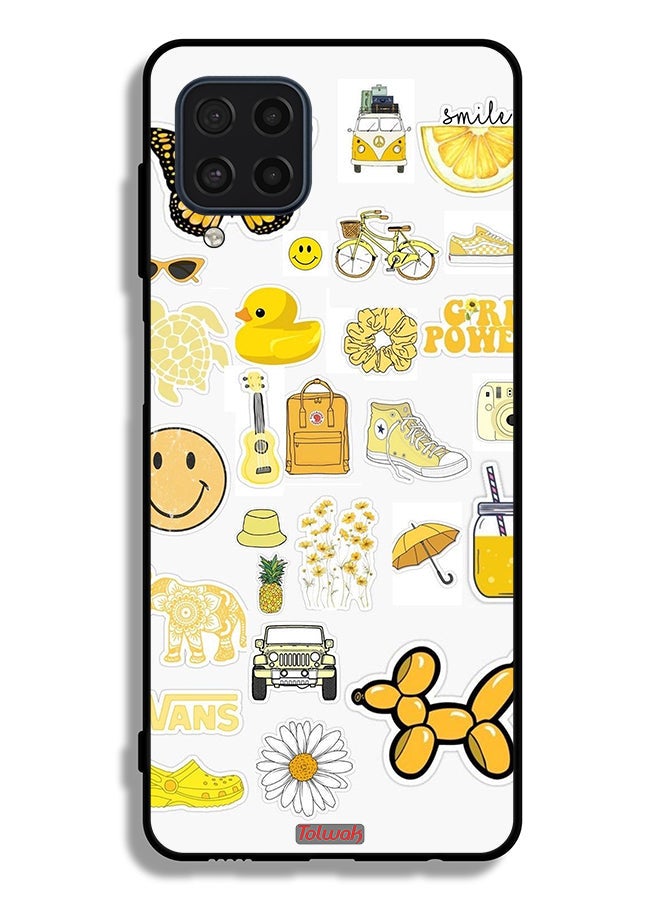 Tolwak Samsung Galaxy F22 Protective Case Cover Girly Tags - Image 2