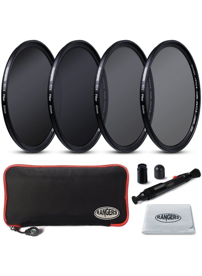 Photography SLR Camera Filter Ultra-thin Coating Waterproof ND2 ND4 ND8 ND16 Filter Suit-Color:Leather Bag  - Image 2