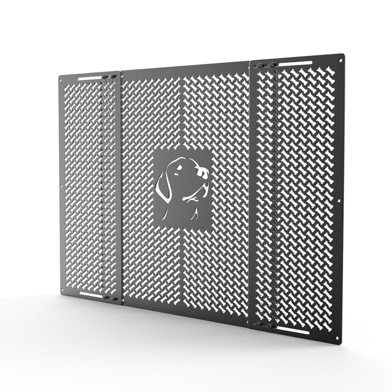 CAMPER MATTERS RV Screen Door GrilleDog Friends Design Aluminium Alloy Material Protects Screen Door from Damage Adjustable Width Ranging from 21 295 for Entry Screen Door Grille on RV Trailer - Image 2