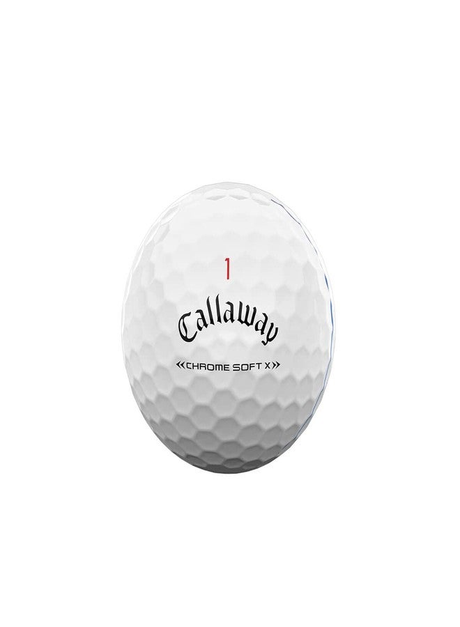 Callaway Golf 2022 Chrome Soft X Golf Balls, Triple Track, White, Large - Image 3