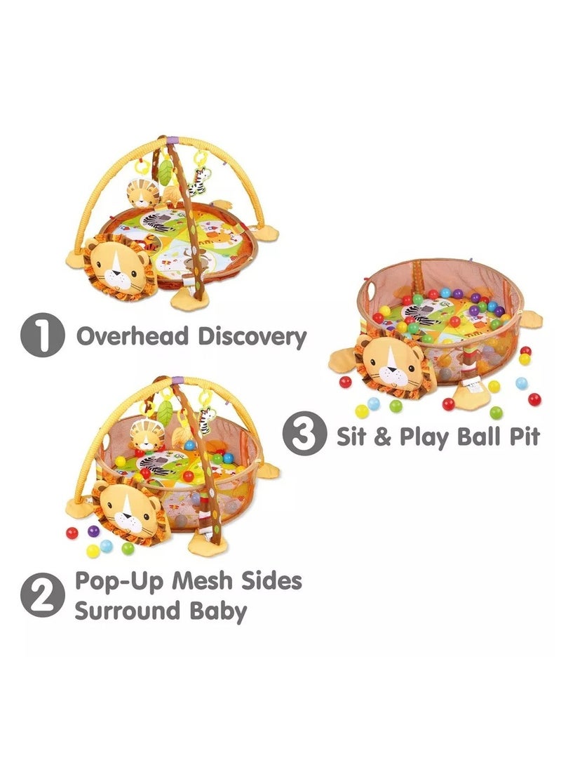 أسيف سجادة لعب الأطفال مع ألعاب حسية لمراحل النمو، مركز أنشطة سميك وكبير للأطفال من حديثي الولادة إلى الأطفال الصغار - Image 2